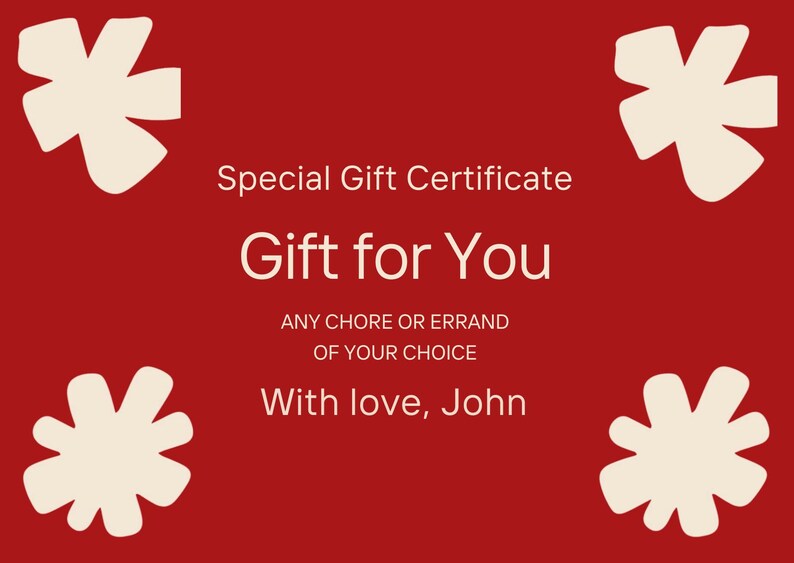 Printable Gift Certificates Bundle, Editable Canva Gift Cards, Babysitting, Date Night, Chores, Me Time, Digital Download, Instant Download image 3