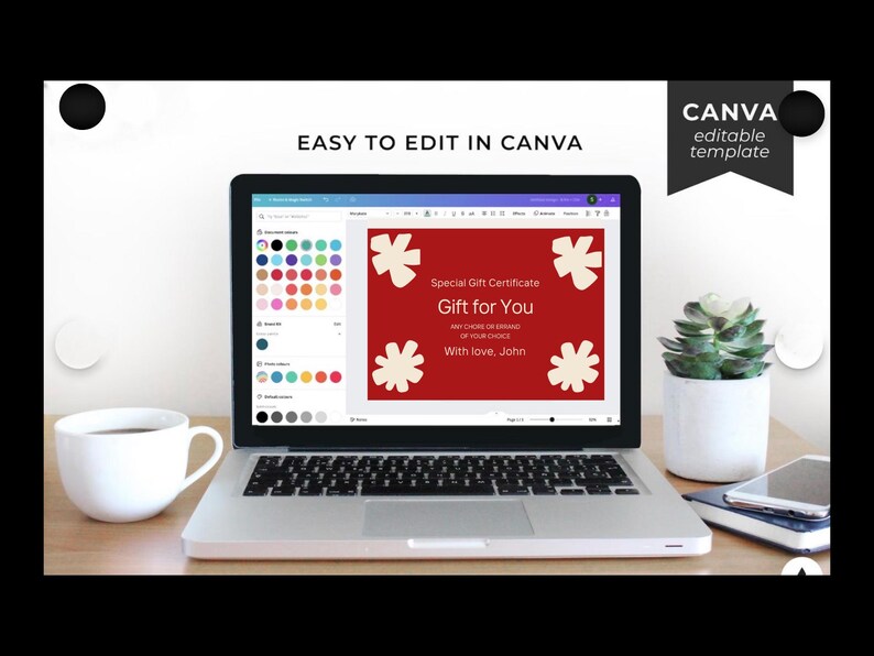 Printable Gift Certificates Bundle, Editable Canva Gift Cards, Babysitting, Date Night, Chores, Me Time, Digital Download, Instant Download image 7