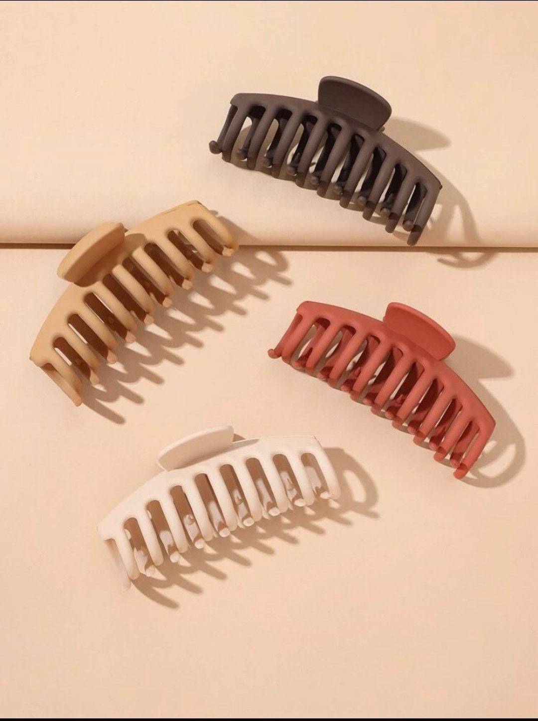 Hair Claws large Large Matte Hair Clips With Good Holding. - Etsy Hair Claws large Large Matte Hair Clips With Good Holding. - Etsy