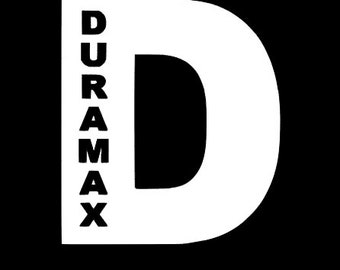 Calcomanía de vinilo Duramax "D"