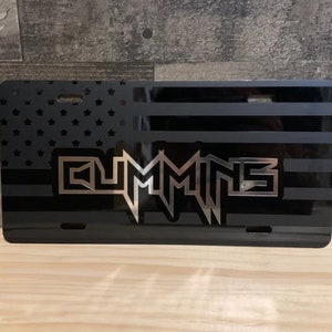 New style Cummins© License Plate