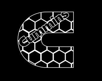 Cummins "C" honeycomb style 1 vinyl decal