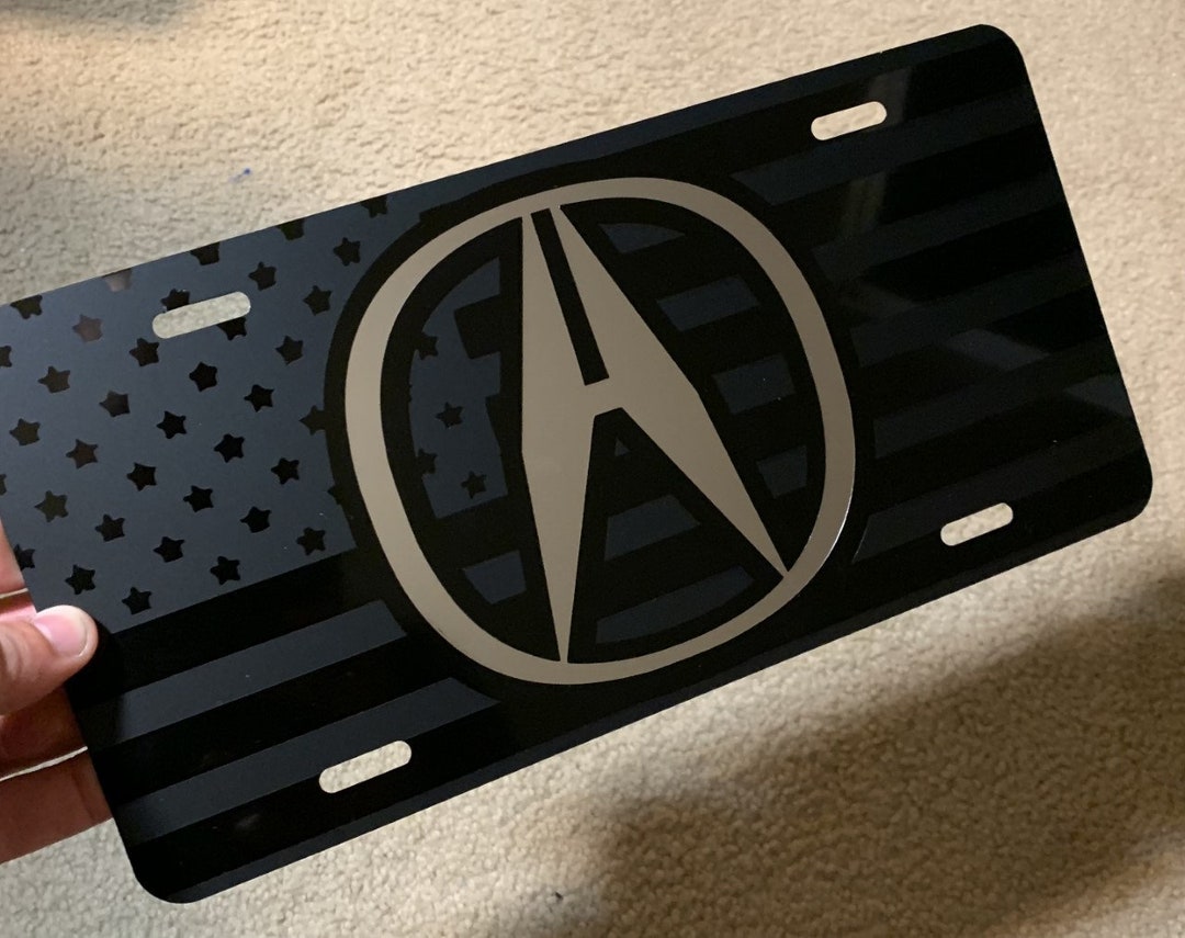 Acura© License Plate Etsy