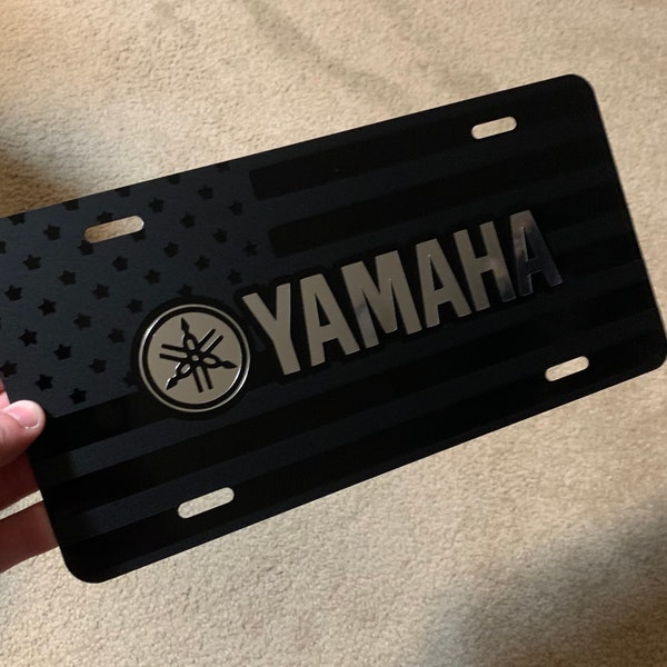 Yamaha© license plate