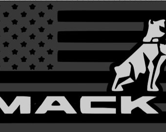 Mack© license plate
