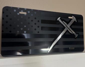 Cross License Plate