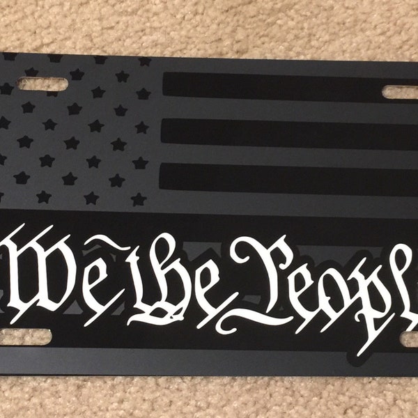 We the people license plate