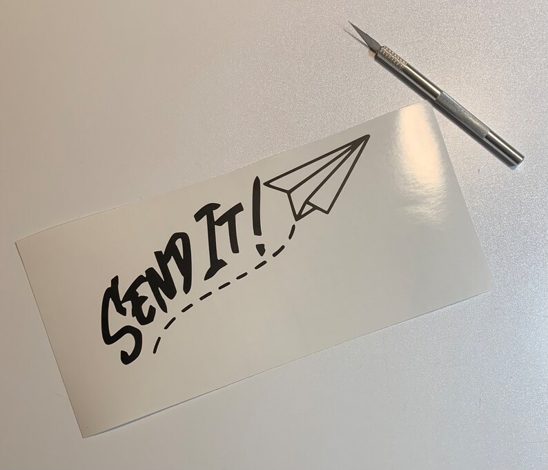 Send It Lettering Send It! Vinyl Decal - Etsy