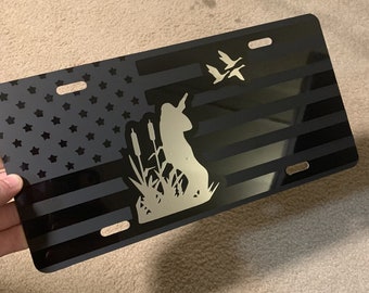 Duck Hunting license plate