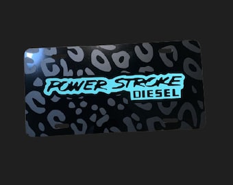 Powerstroke© Cheetah license plate