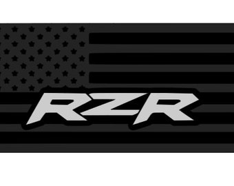 RZR© license plate