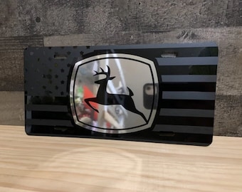 John Deere License Plate