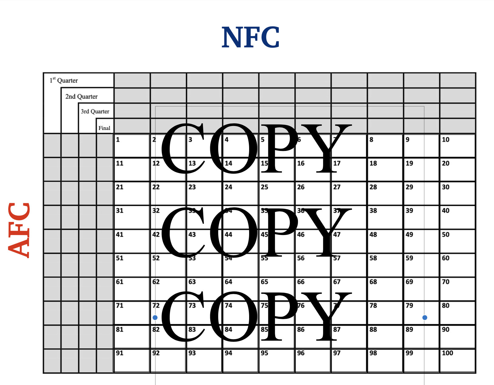 Printable Super Bowl Squares Classic 100 Numbers Squares Game Instant printable-super-bowl-squares-classic-100-numbers-squares-game-instant