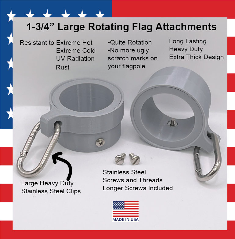 Stainless Steel Swivel Snap with Large Eye Opening 4 3/4, Flagpoles,  Flags, and Flagpole Parts