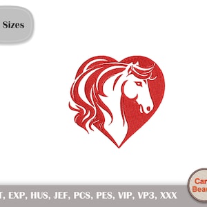 Horse Embroidery, Machine Embroidery, Horse Lover Design, Horse Pes Embroidery, Embroidery Design, Animal Embroidery, Embroidery File