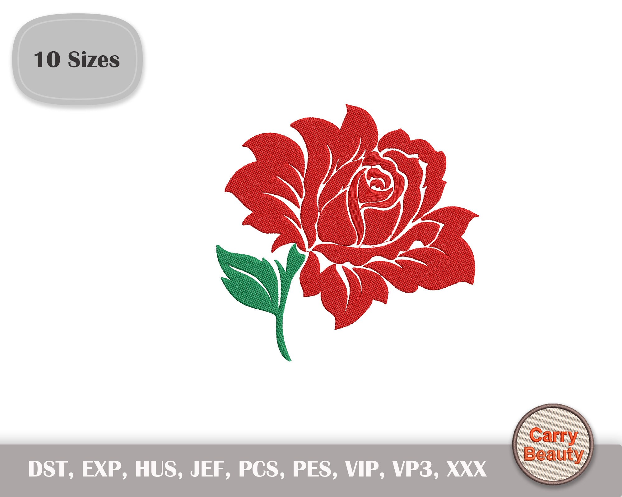 Small Little MINI Micro Rose Flowers Font Attitude Add on Machine  Embroidery Designs in Assorted Mini Sizes, Cute Floral Roses, BX Included 