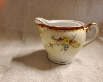 Vintage Garden China Creamer Pitcher GAR3