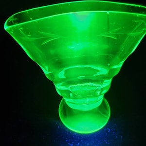 Vintage 1930er Jahre Green Fenton Karneval Uran Serviettenhalter