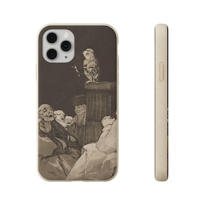 Francisco Goya etching &quot; What a Gold Beak&quot;  Biodegradable phone Case gift packaging available