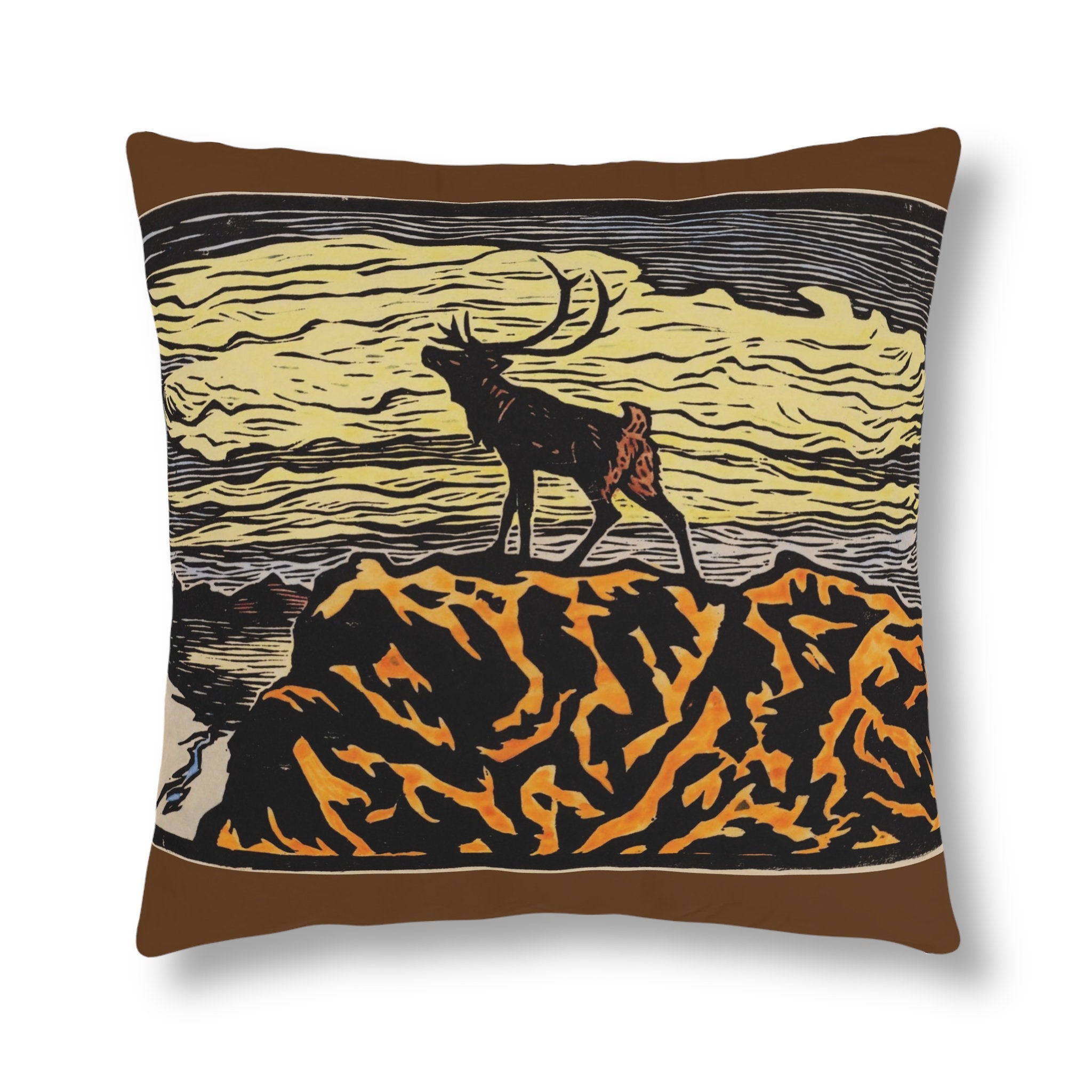 John Savio "Alone" ( colorized) Rustic Waterproof Pillows_outdoor comfort_ camping pillow_ gift for men/women/baby/hypoallergenic