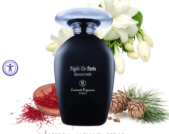 Night De Paris Intenso Eau de Parfum Tester: Saffron, Jasmine, Cedar (3.4 oz)