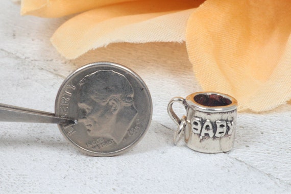 Baby Mug Cup Vintage Solid Sterling Silver Baby I… - image 7