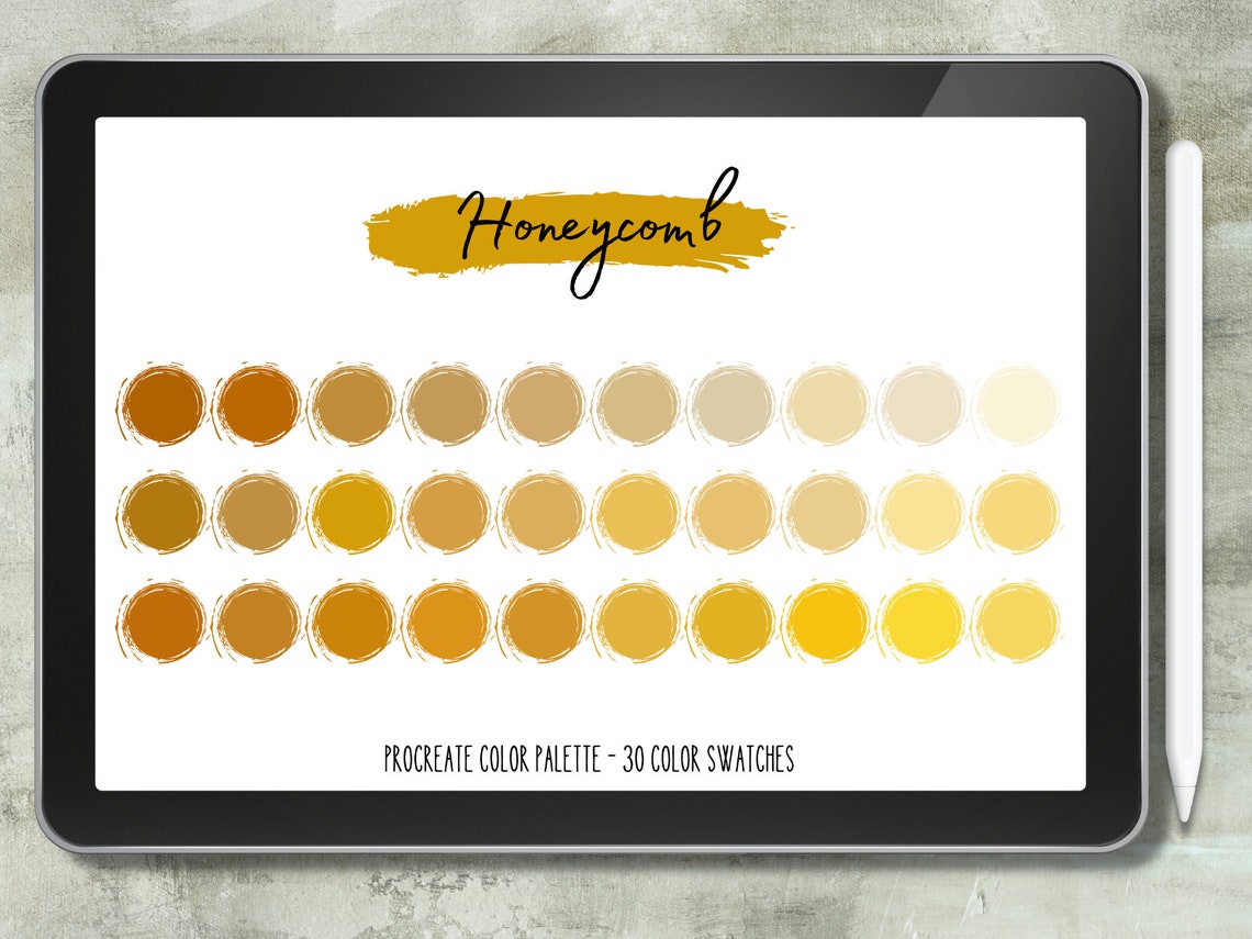 Procreate Color Palette, 30 Color Swatches, iPad Procreate Tools Etsy Australia