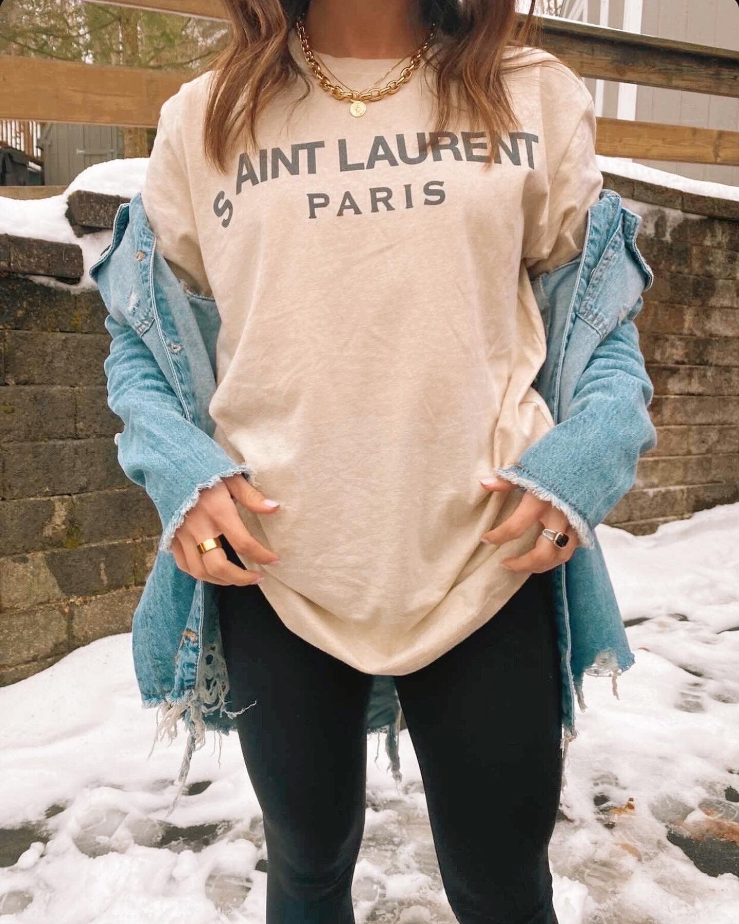 AINT LAURENT TEE | Etsy