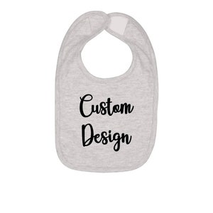 Custom personalizable unisex baby bib
