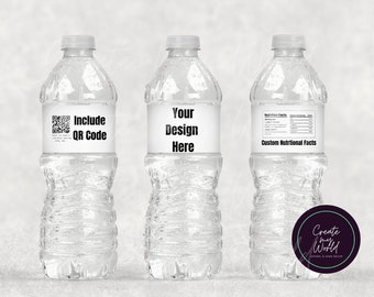 Custom Water Bottle Labels-  Any Occassion Digital or Printed & Shipped