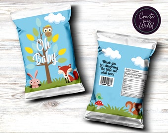 Oh Baby Personalized Chip Bag-Digital or Printed & Shipped