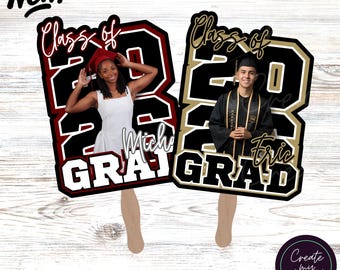 2026 Custom Graduation Photo Fan