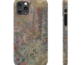 ハンドメイドカバー Vintage Girl- Slim Phone Cases - Etsy