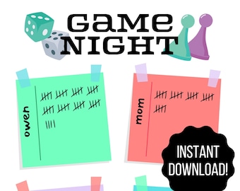 Game Night Scorekeeper | Score page | Game Score
