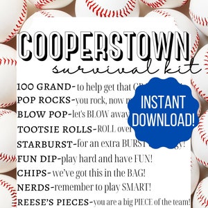 Cooperstown Baseball Survival Kit