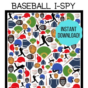 Baseball I-Spy Game / Baseball Activity