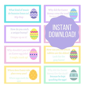 Easter joke printable / Easter jokes / Easter lunchbox / Spring jokes