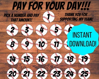 Baseball Pay for your Day Fundraiser