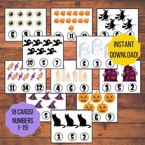 Halloween Math Activity / Halloween Counting / Preschool Math