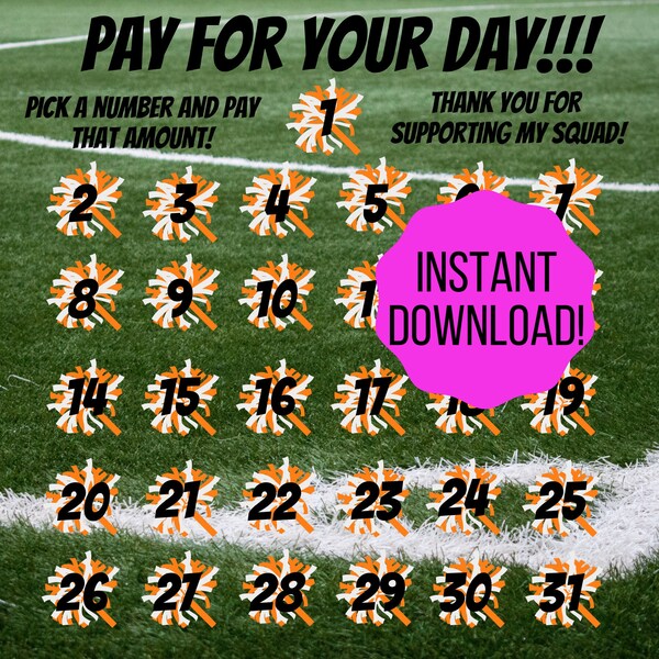 Cheer Fundraiser Template Etsy