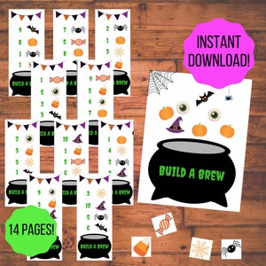 Build A Brew Halloween Math Activity / Halloween Activity / Counting Activity / Preschool Activity