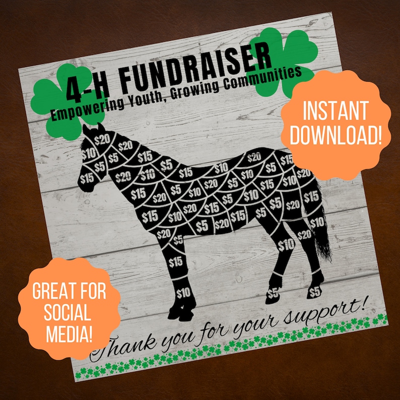 Equine 4-H | Horse 4-H | 4-H Fundraiser | Easy Fundraiser | Animal ...