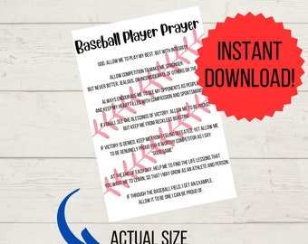 Baseball Prayer 3x4