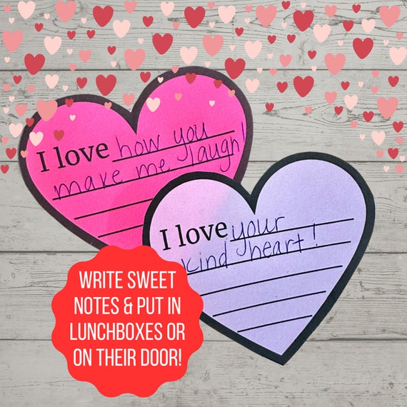 Valentine39s Day Printables Love Notes For Kids And Teenagers