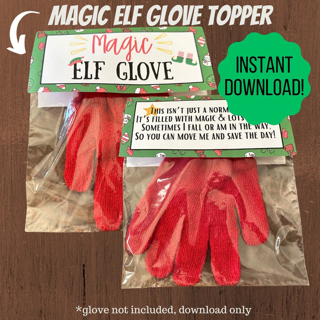 Magic Elf Glove Topper Elf Printable Elf Moving Magic Etsy Magic Elf Glove Topper Elf Printable Elf Moving Magic Etsy