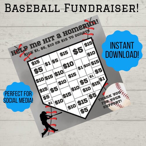 Baseball Fundraiser / Social Media Fundraiser Baseball / Baseball Team