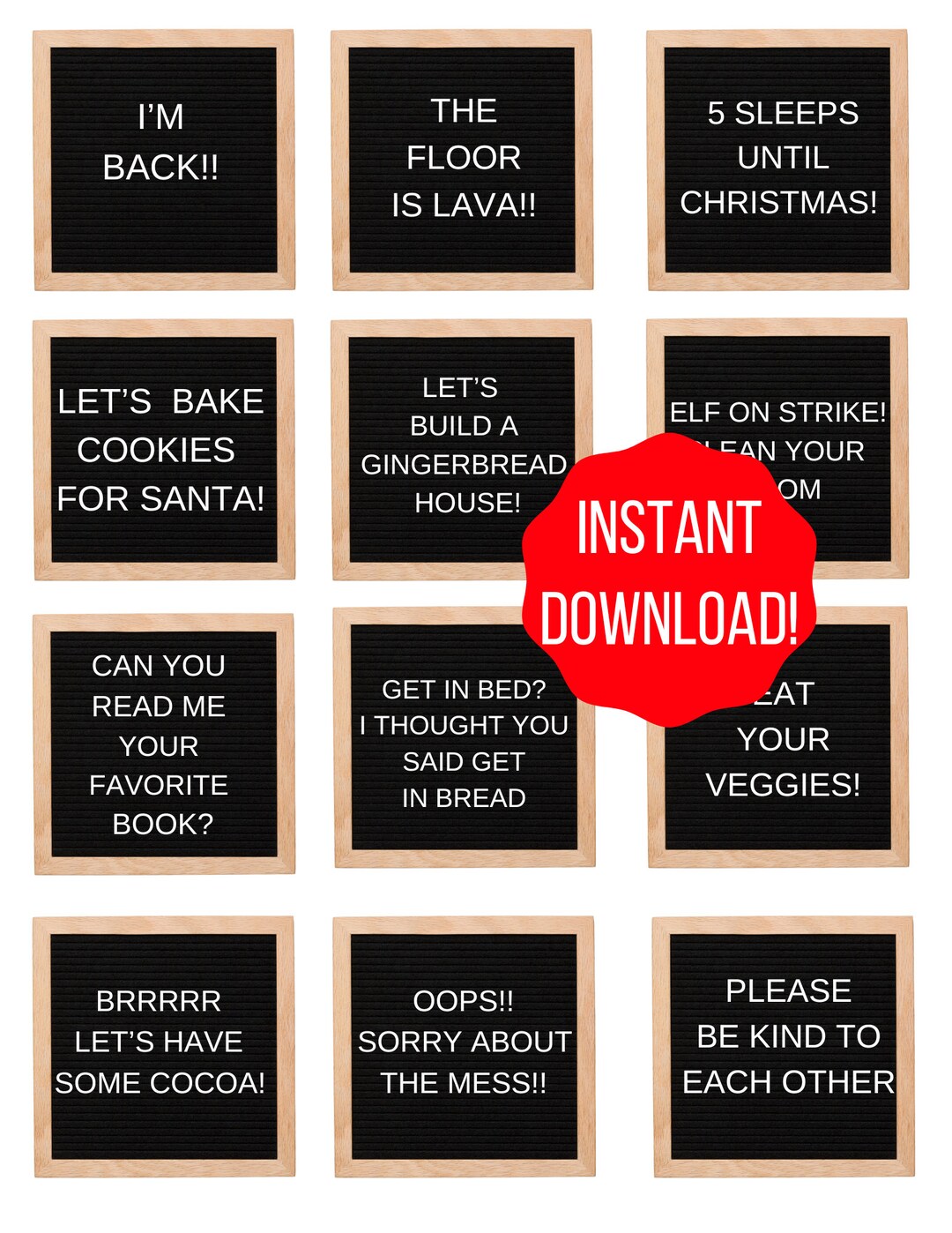 Christmas Friend Elf Letter Boards Etsy