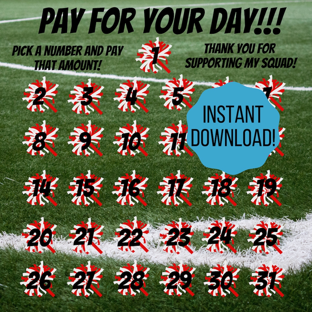 Cheerleading Fundraiser / Cheer Fundraiser / Cheerleader Etsy