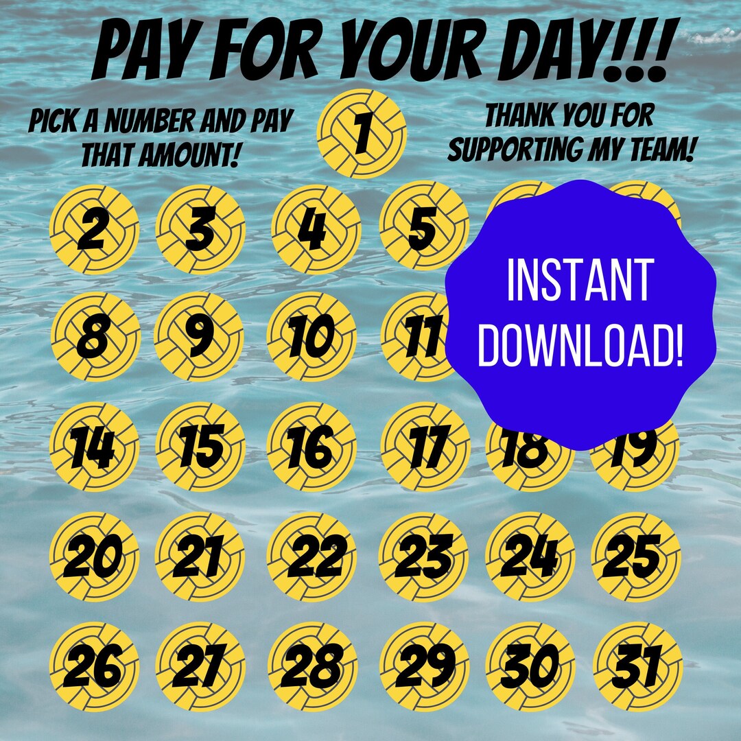 Water Polo Fundraiser Etsy