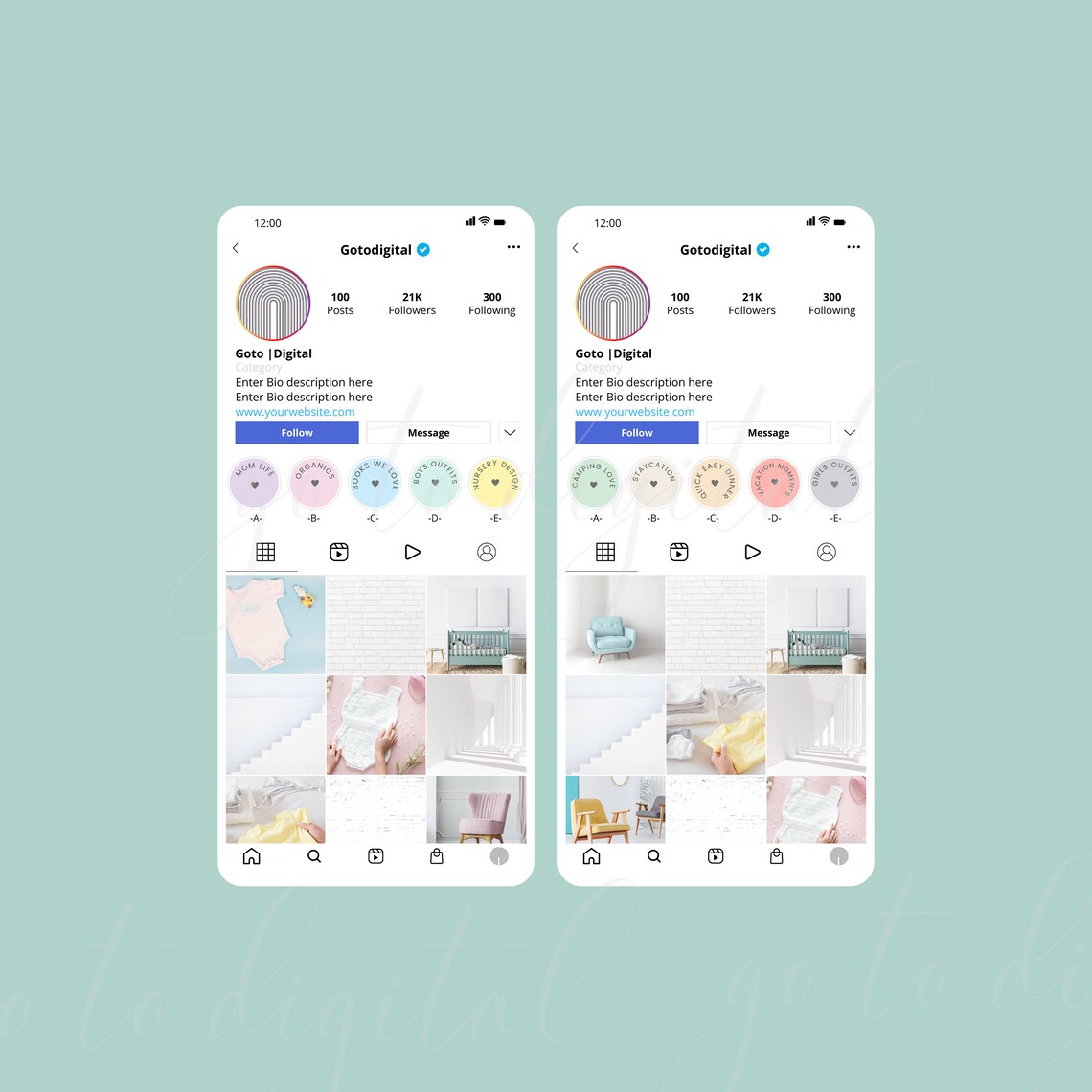 Pastel Instagram Highlight Covers With Text, Mom Life Instagram